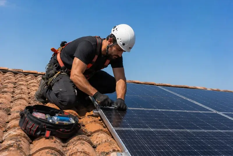 Maintenance et monitoring de panneaux solaires à Granzay-Gript
